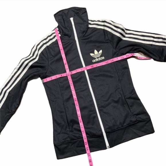 ADIDAS ORIGINALS Europa Track Jacket F47762 Womens Small Classic Black 3 Stripes - Picture 3 of 13